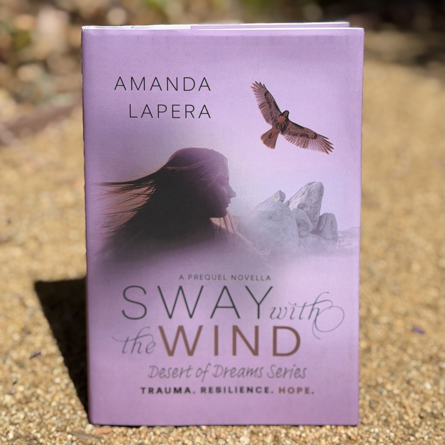Sway with the Wind posed on dirt.